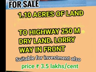 VIZHINJAM PORT TVM 1.10 ACRES LAND