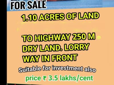 VIZHINJAM PORT TVM 1.10 ACRES LAND