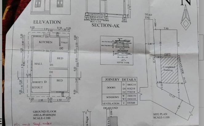 TVM Karamana KUlathara 5 cent house plot for sale